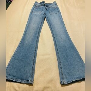 Bell bottom low rise jeans